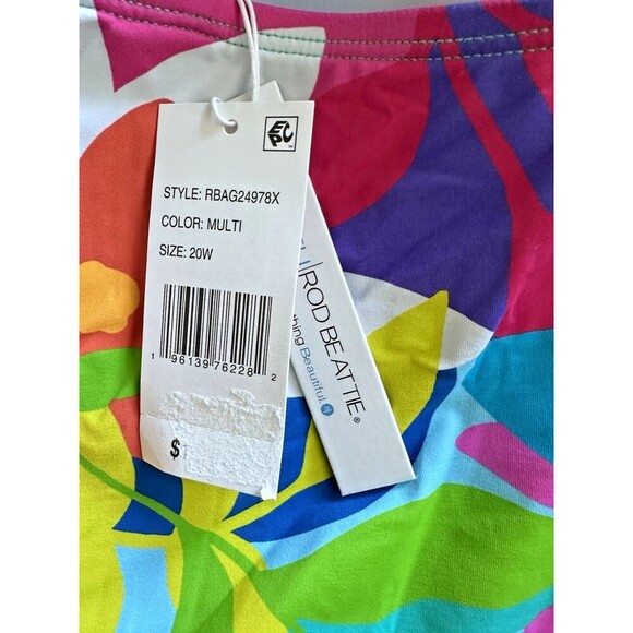 Bleu by Rod Beattie Women's Plus Size Away We Go Shirred One-Piece Swimsuit 20W - Picture 8 of 8